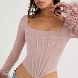 💖 HOUSE OF CB 'Stella' Blush Corset /Size S